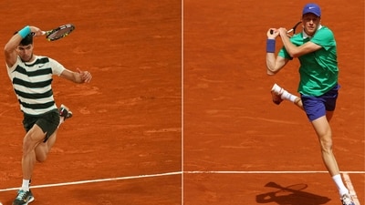 French Open 2025 Men's Final: Here are all the live-streaming details for the summit clash between Carlos Alcaraz and Jannik Sinner. (AFP) French Open 2025 Men's Final: Here are all the live-streaming details for the summit clash between Carlos Alcaraz and Jannik Sinner. (AFP)