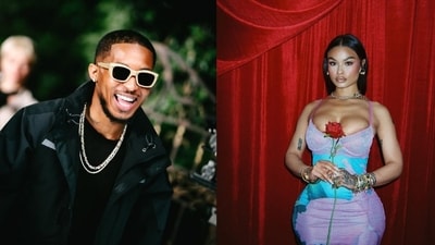 Following a viral video of India Love and DDG's close interactions at Kai Cenat's pool party. (@ddg/Instagram, @indialove/Instagram)