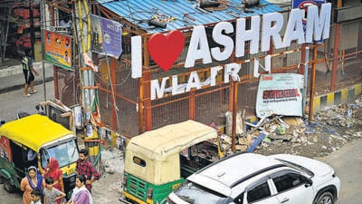 Over the past few years, Delhi has witnessed the rise of giant Instagram-ready signs modelled after the iconic “I love NY” campaign. (HT PHOTO) Over the past few years, Delhi has witnessed the rise of giant Instagram-ready signs modelled after the iconic “I love NY” campaign. (HT PHOTO)