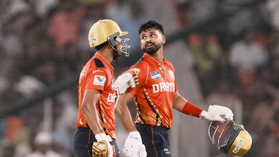 Punjab Kings batter Shashank Singh breaks silence on being scolded by Shreyas Iyer during Qualifier 2 against Mumbai Indians in the IPL. (PTI) Punjab Kings batter Shashank Singh breaks silence on being scolded by Shreyas Iyer during Qualifier 2 against Mumbai Indians in the IPL. (PTI)