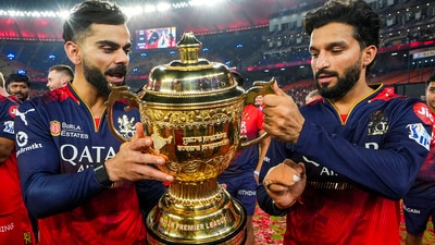 Rajat Patidar's classy act for Virat Kohli in the IPL 2025 final is going viral on social media. (PTI) Rajat Patidar's classy act for Virat Kohli in the IPL 2025 final is going viral on social media. (PTI)