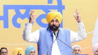 Punjab chief minister Bhagwant Mann addresses a gathering at Guru Nanak Dev University, Amritsar, on Sunday. (HT Photo) Punjab chief minister Bhagwant Mann addresses a gathering at Guru Nanak Dev University, Amritsar, on Sunday. (HT Photo)