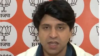 BJP spokesperson Shehzad Poonawalla criticised Rahul Gandhi for questioning the Maharashtra election results. (ANI)