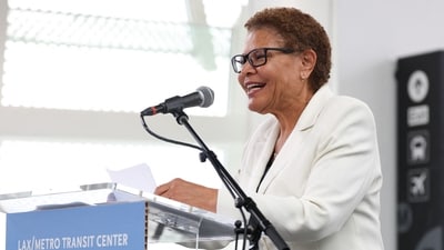 Critics are blaming Karen Bass, Mayor of Los Angeles, for Los Angeles riots. (AFP) Critics are blaming Karen Bass, Mayor of Los Angeles, for Los Angeles riots. (AFP)