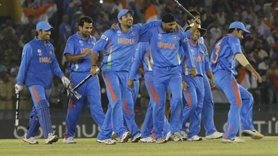 India players after their semi-final win against Pakistan in 2011 World Cup (Getty) India players after their semi-final win against Pakistan in 2011 World Cup (Getty)