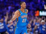 Aaron Wiggins in action vs Indiana Pacers in Game 2 of the NBA Finals Aaron Wiggins in action vs Indiana Pacers in Game 2 of the NBA Finals