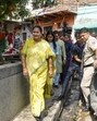 Delhi chief minister Rekha Gupta at Nehru Camp JJ Cluster in New Delhi on Sunday. (PTI) Delhi chief minister Rekha Gupta at Nehru Camp JJ Cluster in New Delhi on Sunday. (PTI)