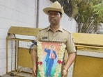 Bengaluru head constable was suspended for protesting against the action taken by Karnataka government on top cops. 