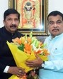 Himachal Pradesh deputy chief minister Mukesh Agnihotri meets Union minister for road transport and highways Nitin Gadkari at his residence in New Delhi on Monday. (ANI) Himachal Pradesh deputy chief minister Mukesh Agnihotri meets Union minister for road transport and highways Nitin Gadkari at his residence in New Delhi on Monday. (ANI)