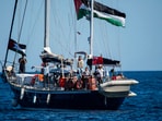 The Madleen ship, launched by the Freedom Flotilla Coalition, is on its way to Gaza carrying humanitarian aid. The Madleen ship, launched by the Freedom Flotilla Coalition, is on its way to Gaza carrying humanitarian aid.