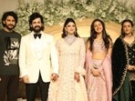 Mahesh Babu and Namrata Shirodkar attended Akhil’s wedding reception with daughter Sitara.
