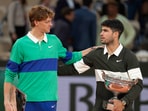 Jannik Sinner, left, and Carlos Alcaraz, right, put on a classic