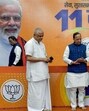 Union minister and BJP national president JP Nadda lights a lamp at an exhibition on completion of 11 years of Prime Minister Narendra Modi-led NDA government, at BJP HQ in New Delhi on Monday. (ANI) Union minister and BJP national president JP Nadda lights a lamp at an exhibition on completion of 11 years of Prime Minister Narendra Modi-led NDA government, at BJP HQ in New Delhi on Monday. (ANI)
