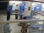 CCTV footage from the Ghazipur Medical College, where Sonam Raghuvanshi was brought after her arrest, showed her being accompanied by police personnel, seemingly shaken and lumbering. CCTV footage from the Ghazipur Medical College, where Sonam Raghuvanshi was brought after her arrest, showed her being accompanied by police personnel, seemingly shaken and lumbering.