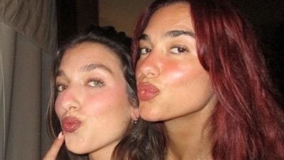 Fans are buzzing over Rina Lipa, Dua Lipa's younger sister, who bears a striking resemblance to the pop star. (@dualipa/Instagram) Fans are buzzing over Rina Lipa, Dua Lipa's younger sister, who bears a striking resemblance to the pop star. (@dualipa/Instagram)
