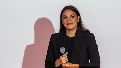 Laura Loomer's remarks on Alexandria Ocasio-Cortez did not go down well with a section of the internet (Getty Images via AFP) Laura Loomer's remarks on Alexandria Ocasio-Cortez did not go down well with a section of the internet (Getty Images via AFP)