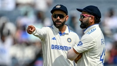Sanjay Manjrekar urged fans and cricket pundits not to group Rohit Sharma and Virat Kohli together in Tests. (AFP)
