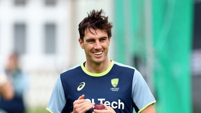 Australia's Pat Cummins during practice (Action Images via Reuters)