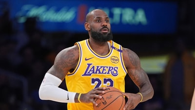 Los Angeles Lakers forward LeBron James appears during a game. (AP) Los Angeles Lakers forward LeBron James appears during a game. (AP)