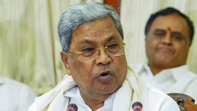 Karnataka chief minister Siddaramaiah was not present at the event held at the Chinnaswamy stadium on June 4. (File/PTI) Karnataka chief minister Siddaramaiah was not present at the event held at the Chinnaswamy stadium on June 4. (File/PTI)