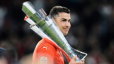 Cristiano Ronaldo won his second UEFA Nation's League trophy (AP)