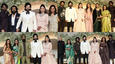 Ram Charan, Mahesh Babu and others attend Akhil Akkineni and Zainab Ravdjee's reception. Ram Charan, Mahesh Babu and others attend Akhil Akkineni and Zainab Ravdjee's reception.