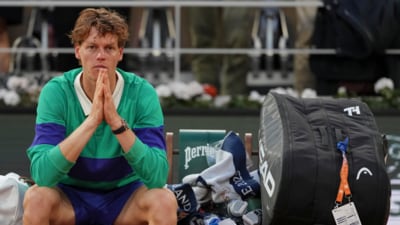 Jannik Sinner after losing the French Open final to Carlos Alcaraz (AP) Jannik Sinner after losing the French Open final to Carlos Alcaraz (AP)
