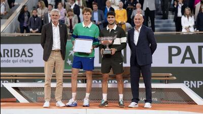 The French Open presentation ceremony. (Reuters) The French Open presentation ceremony. (Reuters)
