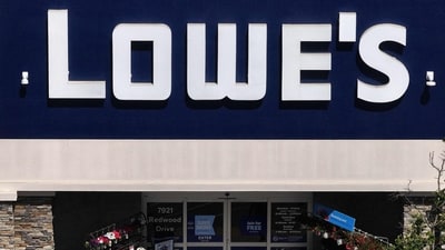 Lowe's revises 2025 expansion plan, targeting five to 10 new stores. (Photo by JUSTIN SULLIVAN / GETTY IMAGES NORTH AMERICA / Getty Images via AFP) (Getty Images via AFP)