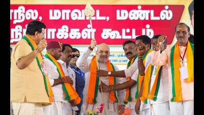 With an alliance with the AIADMK, the chief opposition party, almost in place, the BJP seems to have readied its arsenal to launch a poll battle in Tamil Nadu. (All via PTI)