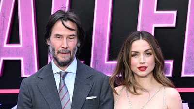Ana de Armas and Keanu Reeves at the From the World of John Wick: Ballerina global premiere in London. REUTERS/Chris J. Ratcliffe (REUTERS)