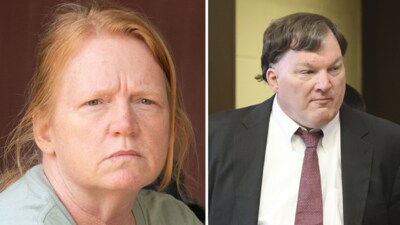 Rex Heuermann's wife, Asa Ellerup, defends him as innocent, claiming he is a family man despite evidence against him. (X/@149Zone7) Rex Heuermann's wife, Asa Ellerup, defends him as innocent, claiming he is a family man despite evidence against him. (X/@149Zone7)