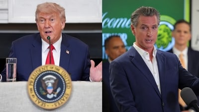 California Governor Gavin Newsom said that Donald Trump's arrest call is one line that cannot be crossed as a nation. (AP/Reuters)