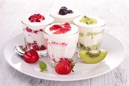 Fruits are frequently added in yoghurt. (Shutterstock)