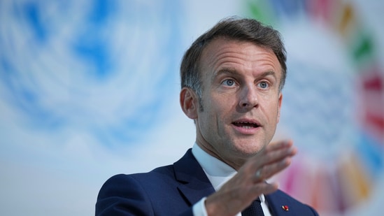 Emmanuel Macron said France was "vigilant" and "stands by all its nationals when they are in danger". (AP)