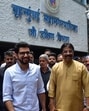 Mumbai, India – 09, June 2025: Shivsena (UBT) leader Aditya Thackeray came out after a meeting, Assistant Commissioner of Worli-South Division of Mumbai Municipal Corporation, and concerned officials to review the pre-monsoon works, during this time, issues such as drain cleaning, stalled road works, traffic congestion, and health facilities, which are felt strongly during the monsoon, were discussed , in Mumbai, India, on Monday, June 09, 2025. (Photo by Bhushan Koyande/HT Photo)