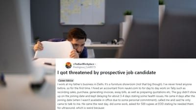The Delhi-based furniture store owner shared his harrowing ordeal on Reddit (Screengrab: Reddit; Photo: Adobe Stock (For representative purposes only))