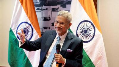 External Affairs Minister S Jaishankar speaks during an interaction with the Indian community of Belgium and Luxembourg, on Monday. (Dr. S. Jaishankar - X) External Affairs Minister S Jaishankar speaks during an interaction with the Indian community of Belgium and Luxembourg, on Monday. (Dr. S. Jaishankar - X)