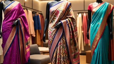 Maheshwari sarees for the love of craftsmanship and legacy (AI generated)