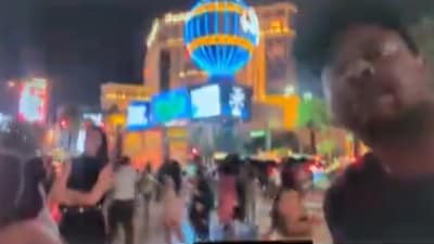 Popular YouTuber, wife killed in Vegas Strip shooting. Viral clip showed moment of attack. (X/@BeatinTheBookie) Popular YouTuber, wife killed in Vegas Strip shooting. Viral clip showed moment of attack. (X/@BeatinTheBookie)