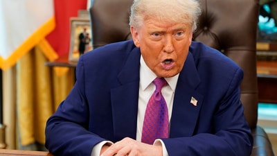 Donald Trump speaks in the Oval Office at the White House in Washington, D.C., U.S., June 10, 2025. (REUTERS)