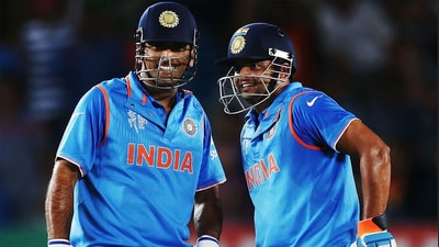 MS Dhoni and Suresh Raina share great camaraderie off the field. (Getty Images) MS Dhoni and Suresh Raina share great camaraderie off the field. (Getty Images)