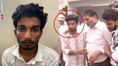 Raj Singh Kushwaha, accused in the murder of Indore-based businessman Raja Raghuvanshi in Meghalaya, is purportedly seen consoling Sonam Raghuvanshi's father Devi Singh Raghuvanshi in a video. Raj Singh Kushwaha, accused in the murder of Indore-based businessman Raja Raghuvanshi in Meghalaya, is purportedly seen consoling Sonam Raghuvanshi's father Devi Singh Raghuvanshi in a video.