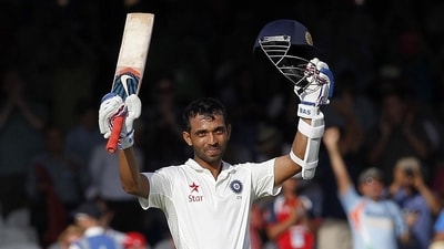 Ajinkya Rahane after his century at Lord's