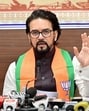 BJP MP Anurag Thakur and Chandigarh party president Jatinder Pal Malhotra during the press conference in Chandigarh on Tuesday. (Ravi Kumar/HT) BJP MP Anurag Thakur and Chandigarh party president Jatinder Pal Malhotra during the press conference in Chandigarh on Tuesday. (Ravi Kumar/HT)