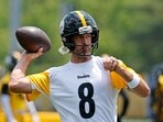 Pittsburgh Steelers QB Aaron Rodgers confirms wedding ring, keeping relationship with Brittani largely private. (Photo by Justin K. Aller / GETTY IMAGES NORTH AMERICA / Getty Images via AFP) Pittsburgh Steelers QB Aaron Rodgers confirms wedding ring, keeping relationship with Brittani largely private. (Photo by Justin K. Aller / GETTY IMAGES NORTH AMERICA / Getty Images via AFP)