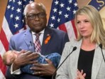 Jim Clyburn offered to hold Rep. Brittany Pettersen’s infant son at press conference. 