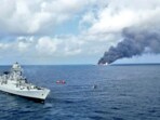 According to the Indian Coast Guard, as of 5:00 PM on Tuesday, the flames on MV Wan Hai 503 were reduced, as thick smoke continued to emanate. According to the Indian Coast Guard, as of 5:00 PM on Tuesday, the flames on MV Wan Hai 503 were reduced, as thick smoke continued to emanate.