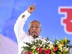 Congress president Mallikarjun Kharge at a rally in Ranchi. Congress president Mallikarjun Kharge at a rally in Ranchi.
