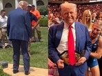Donald Trump's recent photos sparked theories that he may be wearing a Foley catheter. Donald Trump's recent photos sparked theories that he may be wearing a Foley catheter.